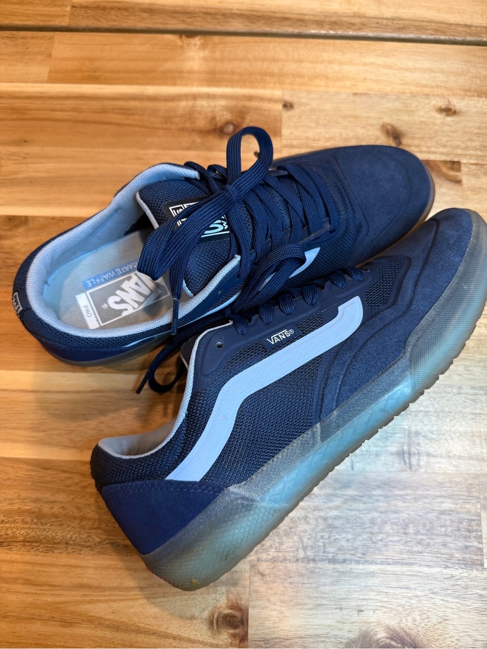 Vans Skate AVE Navy and Grey Blue Low-Top Sneakers